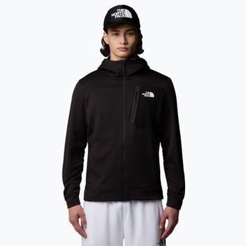 Felpa The North Face Mountain Athletics Full Zip in pile da uomo nero