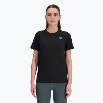 T-shirt nera New Balance senza cuciture da donna