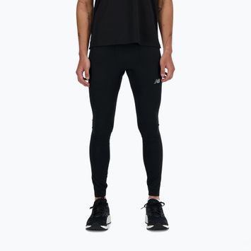 Leggings New Balance Athletics Sleek Run da uomo, nero