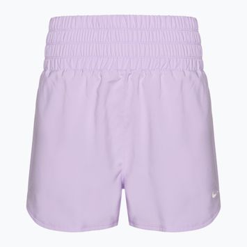 Pantaloncini da donna Nike One Dri-Fit Ultra a vita alta 3" lilla fiorito