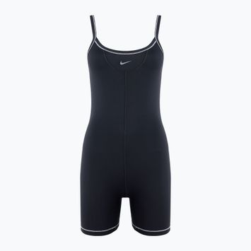 Tuta Nike One Dri-FIT Short donna nero/marrone chiaro/grigio freddo