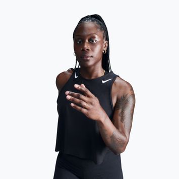 Canotta da running donna Nike AeroSwift Dri-Fit ADV Cropped Tank Top black/white