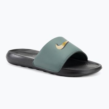 Infradito da uomo Nike Victori One Slide nero/verde vintage/bronzine