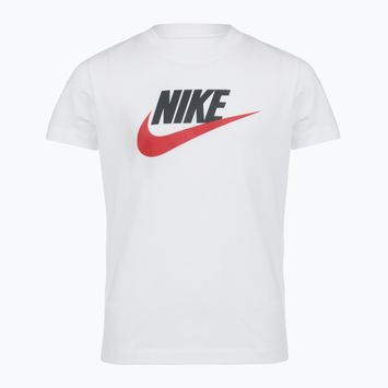 Maglietta per bambini Nike Sportswear white/obsidian/university red