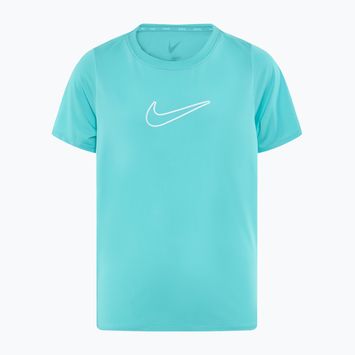 Maglietta Nike One Dri-Fit verde gelo/bianco da bambino