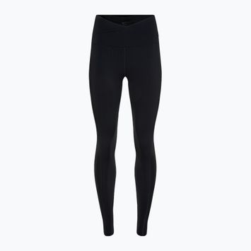 Leggings donna Nike One Wrap a vita alta 7/8 nero/grigio freddo