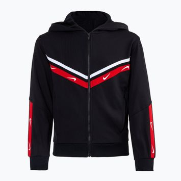 Felpa Nike Sportswear Club Full-Zip da bambino, nero