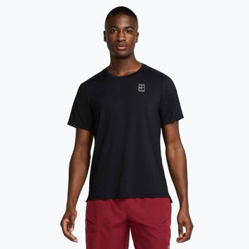Maglietta da tennis Nike Court Dri-Fit Advantage uomo nero / bianco