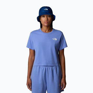 T-shirt donna The North Face Simple Dome Cropped Slim Tee blu virtuale