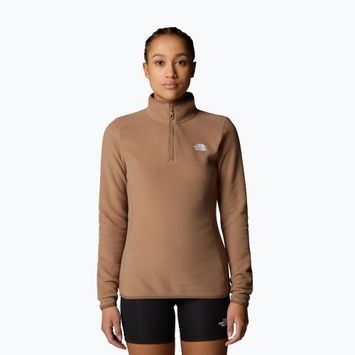 Felpa The North Face donna 100 Glacier 1/4 Zip latte