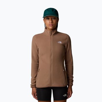 Felpa The North Face 100 Glacier FZ latte da donna