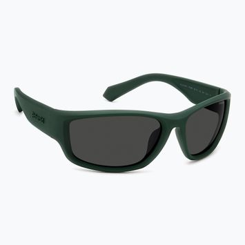 Occhiali da sole Polaroid PLD 2166/S verde opaco/grigio polarizzato da uomo