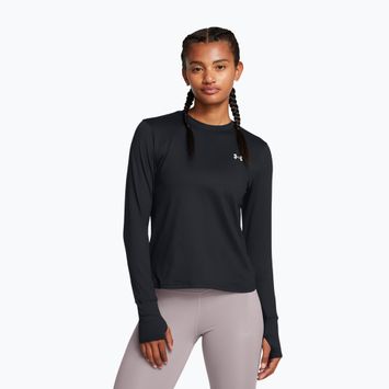 Under Armour Pro nero/riflettente, manica lunga da corsa per donna