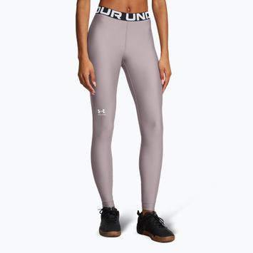 Under Armour HeatGear tetra grigio/bianco, leggings da allenamento per donna