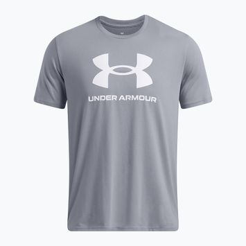 Maglietta Under Armour Sportstyle Logo Update uomo acciaio/bianco