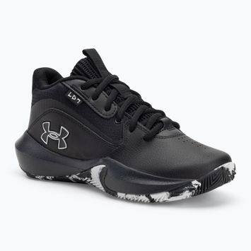 Under Armour GS Lockdown 7 scarpe da basket per bambini nero/nero/argento metallico