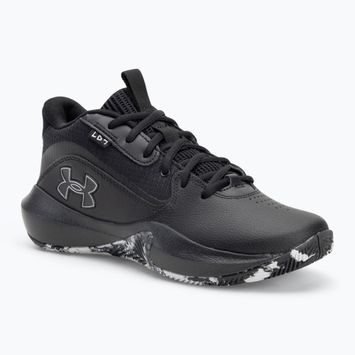 Under Armour Lockdown 7 scarpe da basket nero/nero/argento metallico