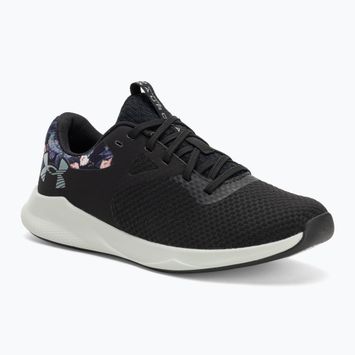 Under Armour Charged Aurora 2+ scarpe da allenamento da donna nero/verde idro/argento caldo metallico