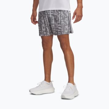Pantaloncini da corsa Under Armour Launch 7" Print mod grigio / acciaio / riflettente da uomo