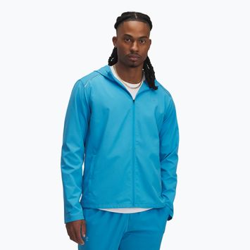 Under Armour Storm Run Uomo Giacca da corsa con cappuccio blu etere/grigio acquazzone/riflettente