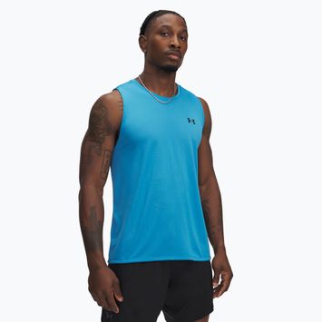 Maglietta da allenamento Under Armour Tech Tank da uomo blu etere/nero