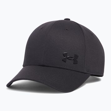 Berretto da baseball Under Armour Sportstyle Metal regolabile nero/argento da uomo
