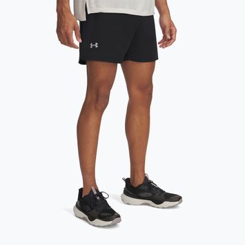 Pantaloncini da corsa Under Armour Trail Run Launch neri / riflettenti da uomo