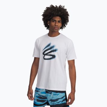 Under Armour Curry Playable 1 Basketball Tee bianco/nero