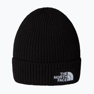 Cappello invernale per bambini con polsino a scatola con logo The North Face