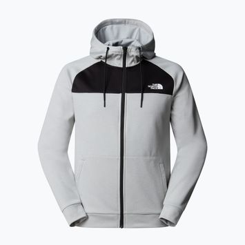 Felpa da uomo The North Face Reaxion Fleece Full Zip Hoodie high rise grey light heather