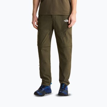 Pantaloni da trekking da uomo The North Face Exploration Regular Tapered Convertible taupe green