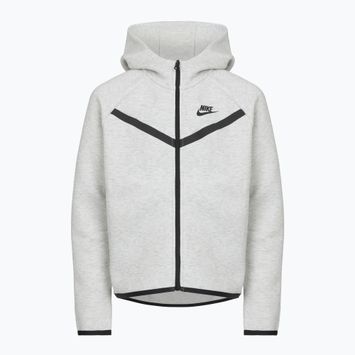 Felpa da bambino Nike Sportswear Tech Fleece light grey/heather/black/black