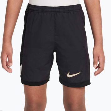 Pantaloncini da calcio junior Nike Academy Dri-Fit Jr black/black/pale ivory/ pale ivory