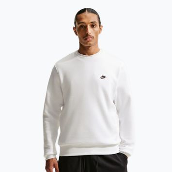 Felpa da uomo Nike Club Fleece Crew white/black
