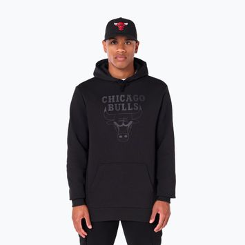 Felpa da uomo New Era NOS NBA Reegular Chicago Bulls con cappuccio nero