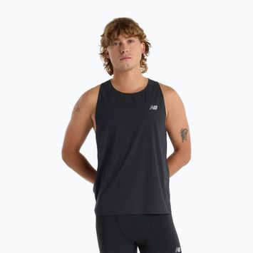 Canotta da corsa nera New Balance Race Day Ultra Light Singlet da uomo