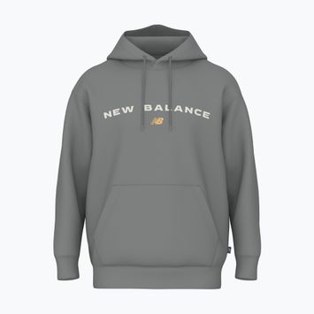 Felpa New Balance Reimagine Fleece Hraphic Hoody Uomo slategrey