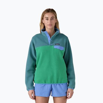 Felpa da trekking Patagonia da donna LW Synch Snap-T P/O verde foglia di cuore