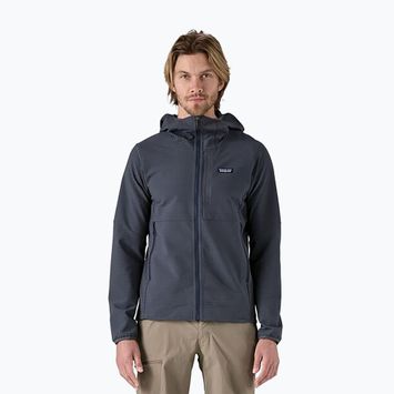 Felpa Patagonia R1 TechFace da uomo blu smolder
