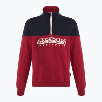 Felpa Napapijri B-Saturnia HZ uomo rosso tibetano R1E