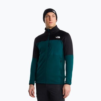 Felpa da trekking uomo The North Face Polartec Powergrid Stormgap pacific teal/tnf black