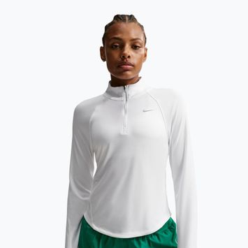 Felpa da running donna Nike Tempo Swoosh Run Dri-Fit 1/4-Zip white/black
