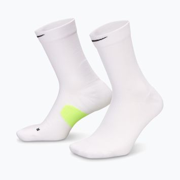 Calzini Nike Running Midweight Crew white/volt/black