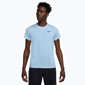 Maglietta da tennis Nike Court Dri-Fit Victory uomo blu celestino/nero