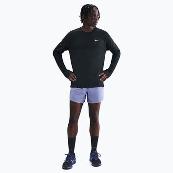 Uomo Nike Stride Dri-Fit Waffle Crew running a maniche lunghe nero