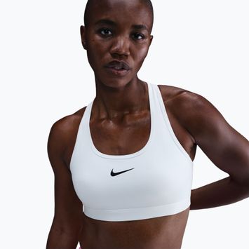 Reggiseno sportivo Nike Swoosh Medium Support white/black