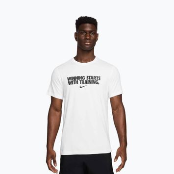 Koszulka męska Nike Dri-Fit Winning white/black