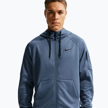 Bluza treningowa męska Nike Therma Fit Full-Zip diffused blue/diffused blue/black