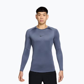 Maglia a maniche lunghe da allenamento uomo Nike Pro Dri-Fit Tight diffused blue/black
