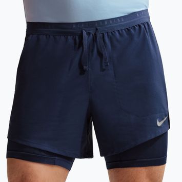 Pantaloncini running uomo Nike Stride Dri-Fit Hybrid 5" midnight navy